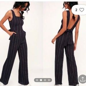 Striped jumpsuit